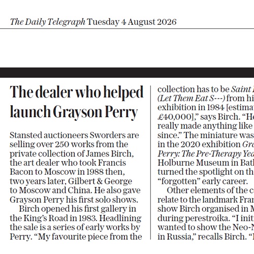 The dealer who helped launch Greyson Perry
